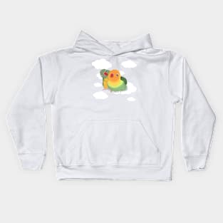 Lovebirds and cloud Kids Hoodie